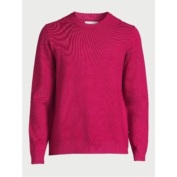 Men's Comfy Solid Crewneck Sweater with Long Sleeves, Size XXL - Picture 5 of 10